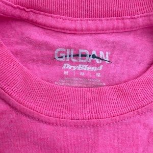 Soft bright pink crew neck tee
